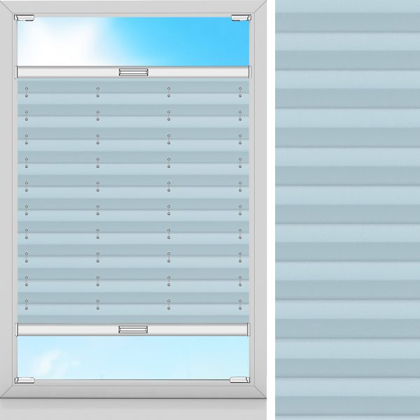 Plissee Sona, Blau, lichtdurchlässig & blickdicht