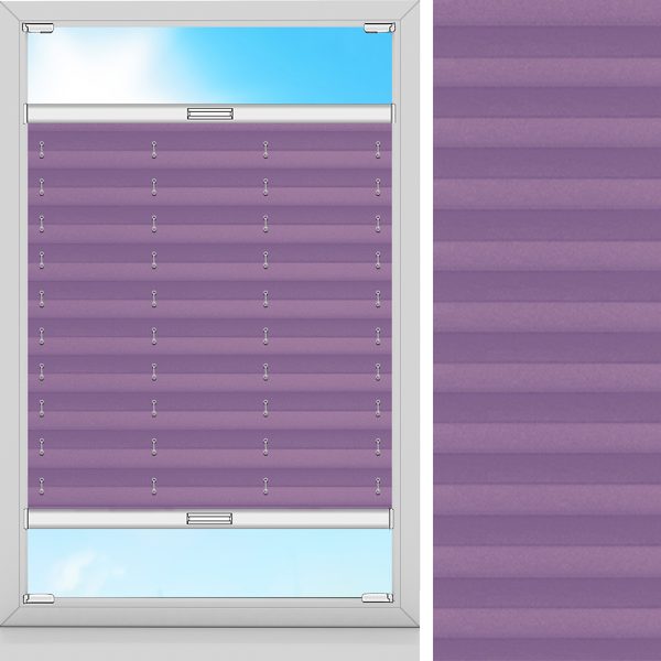 Plissee Lat, Pink, lichtdurchlässig & blickdicht