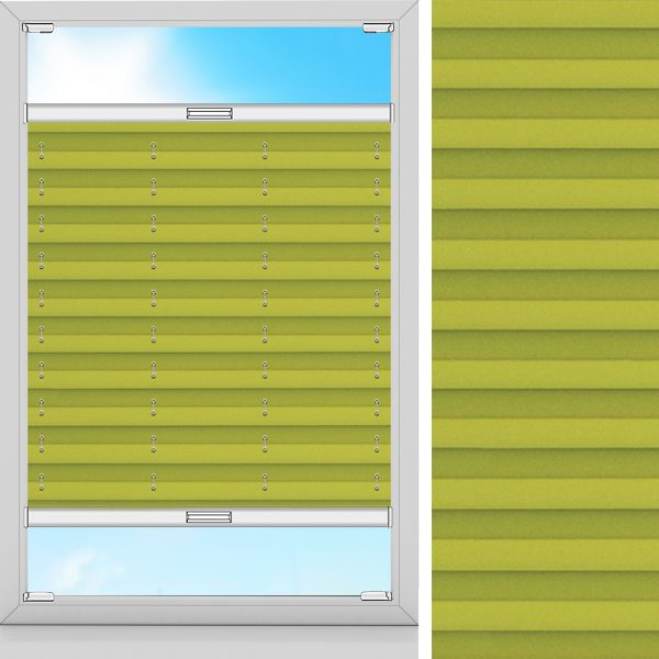 Plissee Ombre, Grün, komplett verdunkelnd