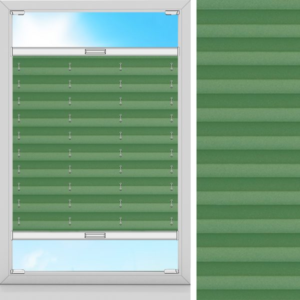 Plissee Ombre, Grün, komplett verdunkelnd
