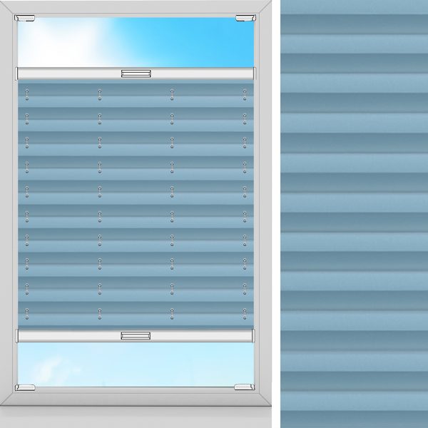Plissee Schema, Blau, abdunkelnd