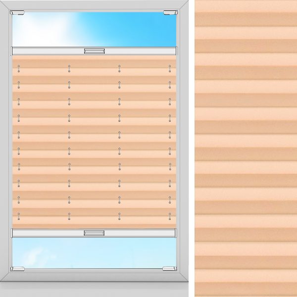 Plissee Klara, Gelb, lichtdurchlässig & blickdicht