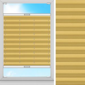 Plissee Klara, Gelb, lichtdurchlässig & blickdicht