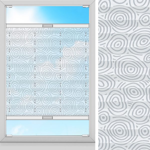 Plissee Spira, Weiss, transparent