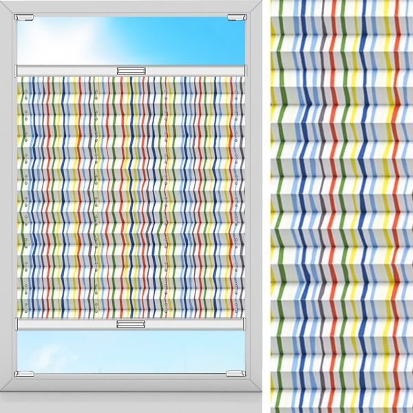 Plissee Bambino, Weiss, komplett verdunkelnd