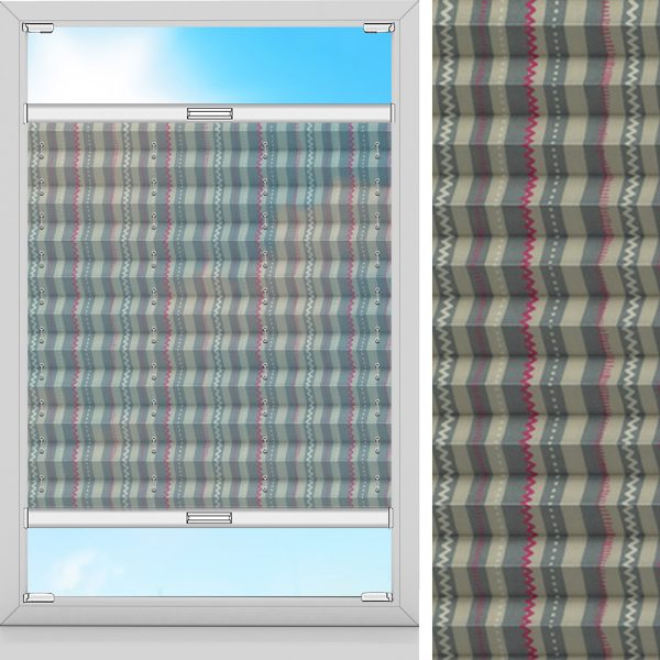 Plissee Linea, Rot, transparent