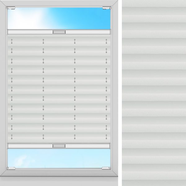 Plissee Schema, Weiss, abdunkelnd