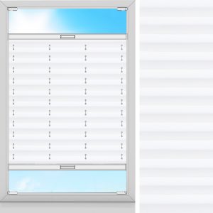 Plissee Lat, Weiss, lichtdurchlässig & blickdicht