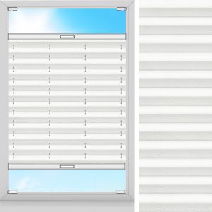 Plissee Lara, Weiss, lichtdurchlässig & blickdicht