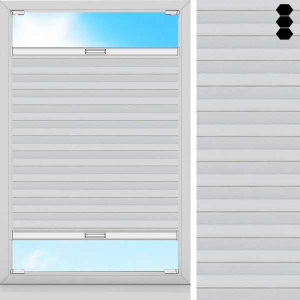 Wabenplissee Riva, Weiss, komplett verdunkelnd