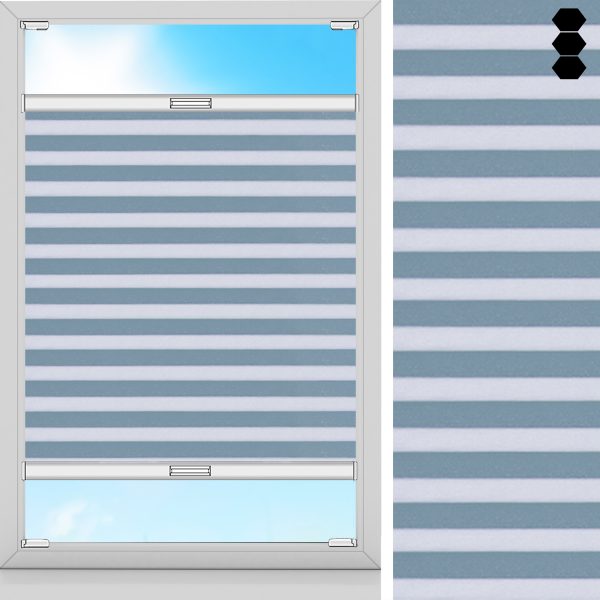 Wabenplissee Dream, Blau, komplett verdunkelnd