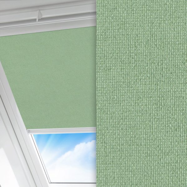 Dachfenster Rollo Clair, mint, komplett verdunkelnd, feucht abwischbar