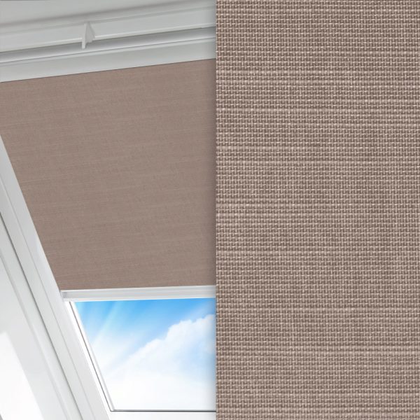 Dachfenster Rollo Clara, grau, komplett verdunkelnd, feucht abwischbar