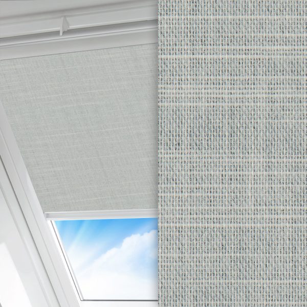 Dachfenster Rollo Clara, grau, komplett verdunkelnd, feucht abwischbar