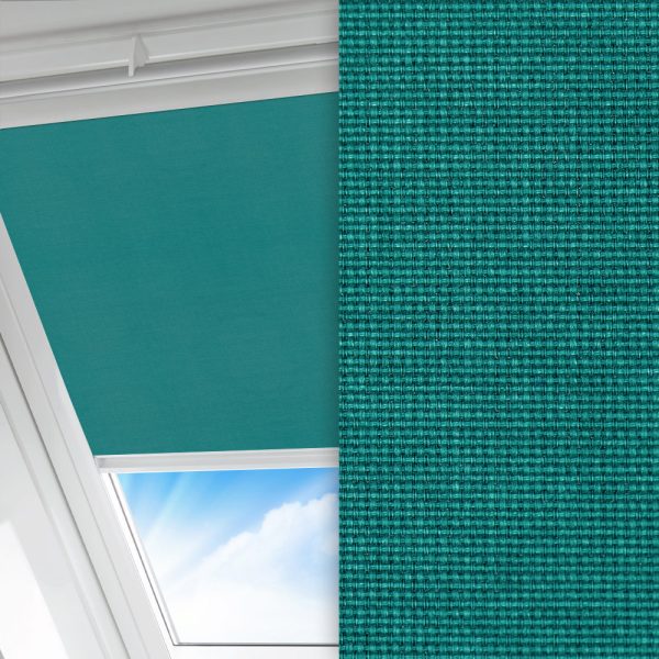 Dachfenster Rollo Rustico, grün, lichtdurchlässig & blickdicht, feucht abwischbar