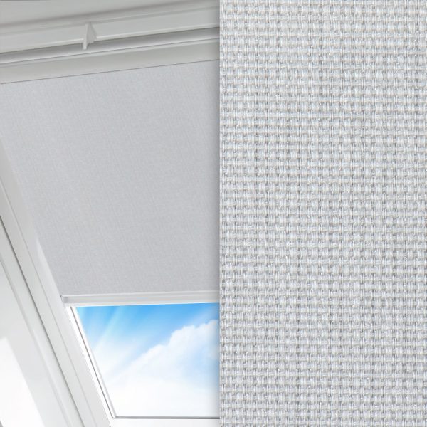 Dachfenster Rollo Rustico, grau, lichtdurchlässig & blickdicht, feucht abwischbar