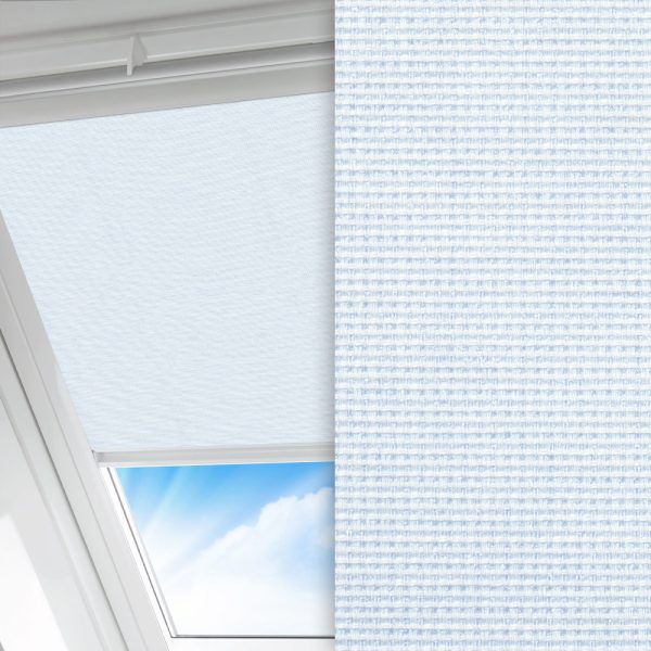 Dachfenster Rollo Rustico, hellgrau, lichtdurchlässig & blickdicht, feucht abwischbar