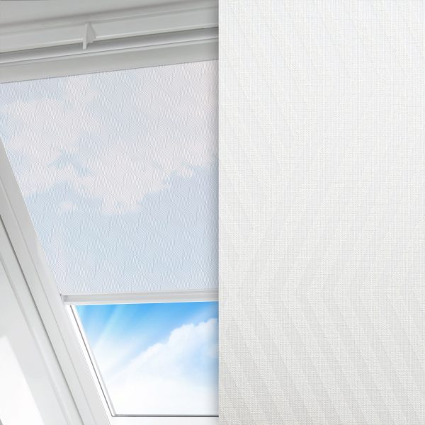 Dachfenster Rollo Ixus, creme, transparent, feucht abwischbar