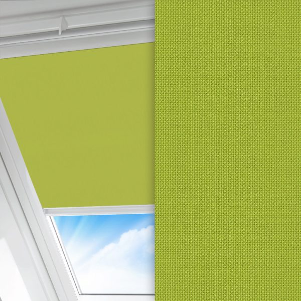 Dachfenster Rollo Silenzio, grün, lichtdurchlässig & blickdicht, feucht abwischbar