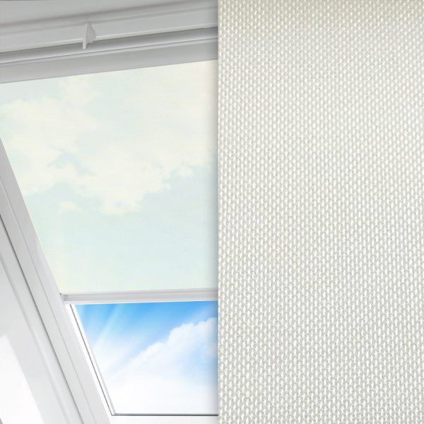 Dachfenster Rollo Pulito, creme, transparent, feucht abwischbar