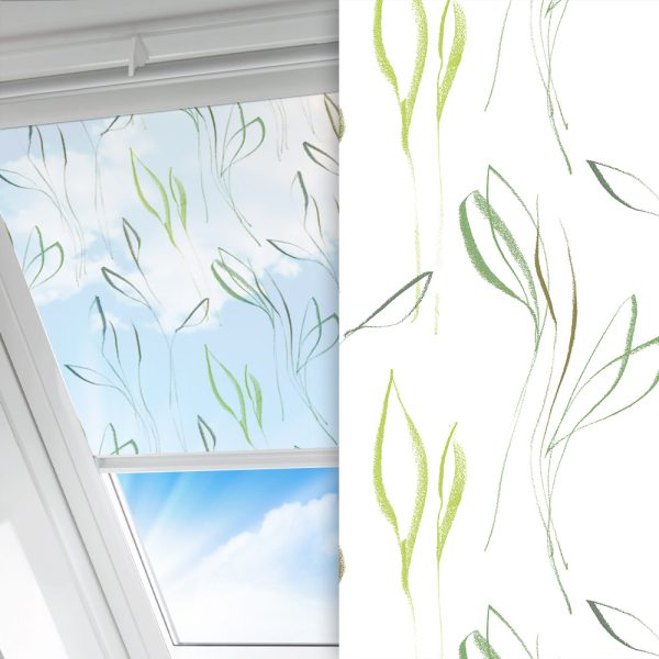 Dachfenster Rollo Primavera, weiss, transparent, feucht abwischbar