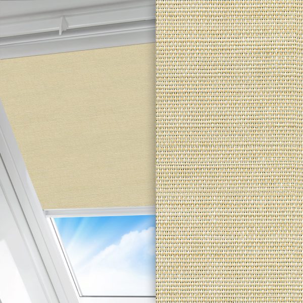Dachfenster Rollo Nora, beige, lichtdurchlässig & blickdicht, feucht abwischbar