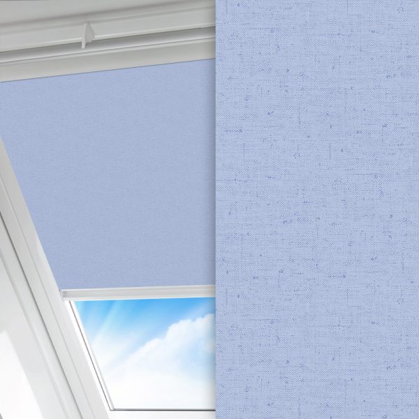 Dachfenster Rollo Gaya, blau, komplett verdunkelnd, feucht abwischbar