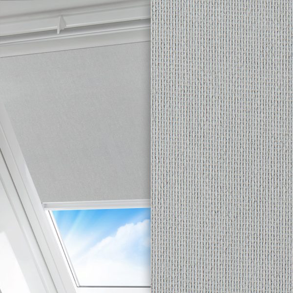 Dachfenster Rollo Prima, grau, lichtdurchlässig & blickdicht, feucht abwischbar
