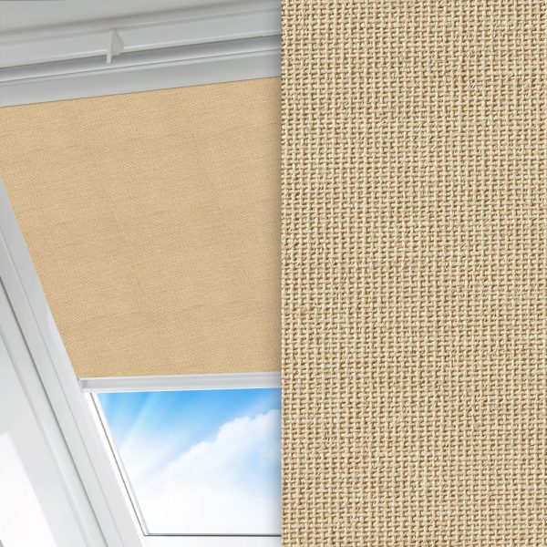 Dachfenster Rollo Prima, beige, lichtdurchlässig & blickdicht, feucht abwischbar