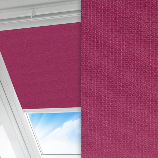 Dachfenster Rollo Prima, fuchsia, lichtdurchlässig & blickdicht, feucht abwischbar