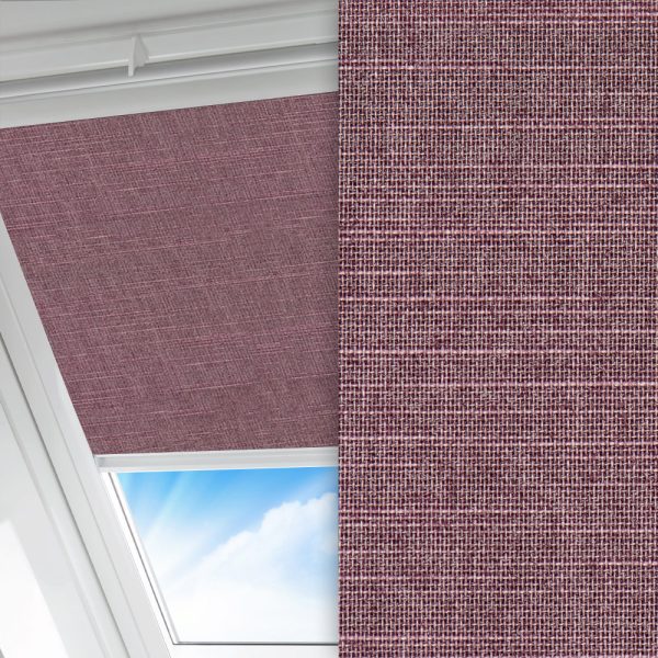 Dachfenster Rollo Prima Rau, altrosa, lichtdurchlässig & blickdicht, feucht abwischbar