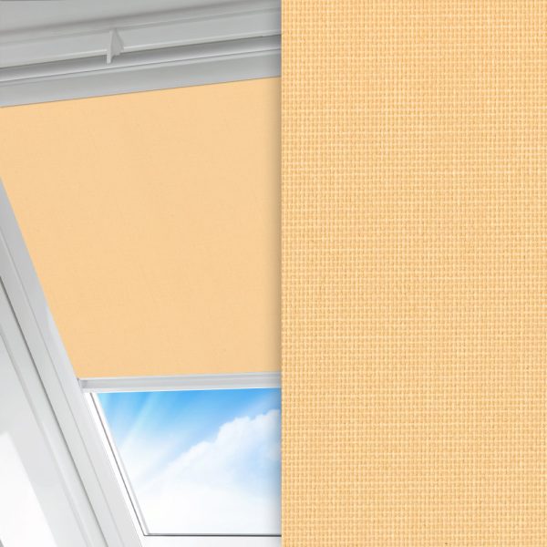 Dachfenster Rollo Prima Hot, beige, lichtdurchlässig & blickdicht, feucht abwischbar