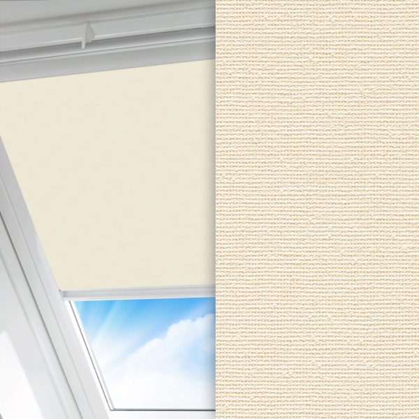 Dachfenster Rollo Prima Hot, creme, lichtdurchlässig & blickdicht, feucht abwischbar