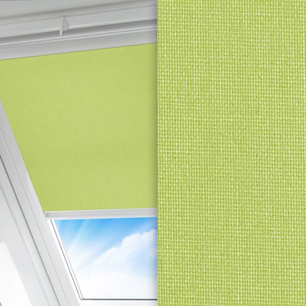 Dachfenster Rollo Prima Hot, grün, lichtdurchlässig & blickdicht, feucht abwischbar