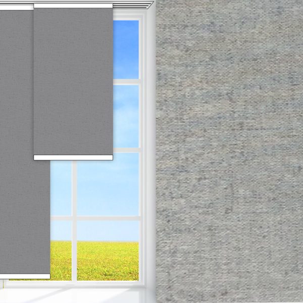 Flächenvorhang Nebula, grau, lichtdurchlässig & blickdicht, feucht abwischbar