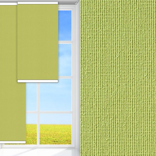 Flächenvorhang Frutta, grün, komplett verdunkelnd, feucht abwischbar