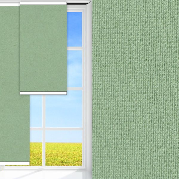 Flächenvorhang Clair, mint, komplett verdunkelnd, feucht abwischbar