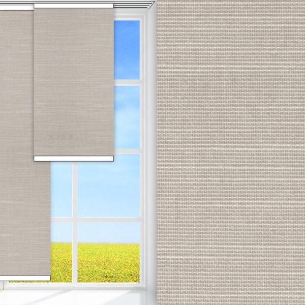 Flächenvorhang Clara, grau, komplett verdunkelnd, kühlend, feucht abwischbar