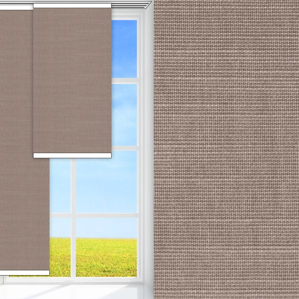 Flächenvorhang Clara, grau, komplett verdunkelnd, feucht abwischbar