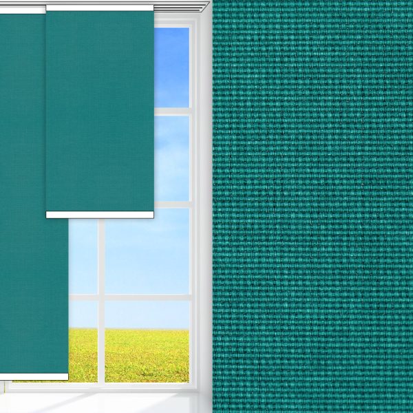 Flächenvorhang Rustico, grün, lichtdurchlässig & blickdicht, feucht abwischbar