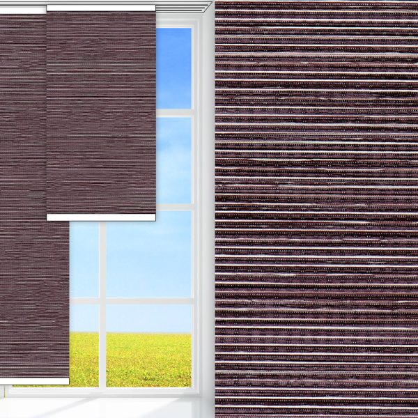 Flächenvorhang Linea, violett, lichtdurchlässig & blickdicht, Rückseite Teflon, feucht abwischbar