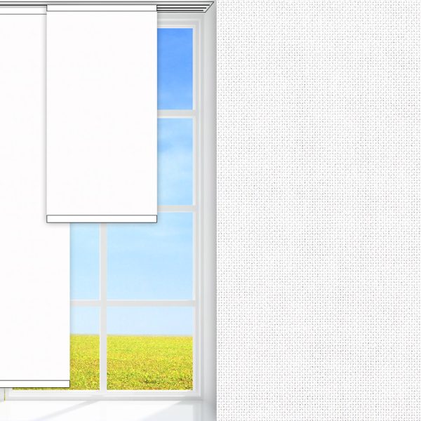 Flächenvorhang Silenzio, creme, lichtdurchlässig & blickdicht, feucht abwischbar