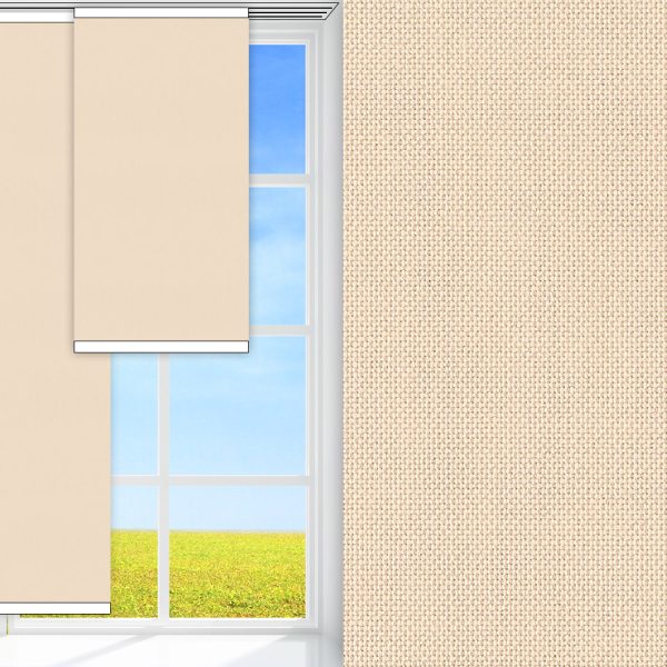 Flächenvorhang Silenzio, beige, lichtdurchlässig & blickdicht, feucht abwischbar