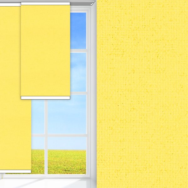 Flächenvorhang Sicuro, gelb, komplett verdunkelnd, feucht abwischbar