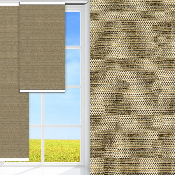 Flächenvorhang Nora, beige, lichtdurchlässig & blickdicht, feucht abwischbar