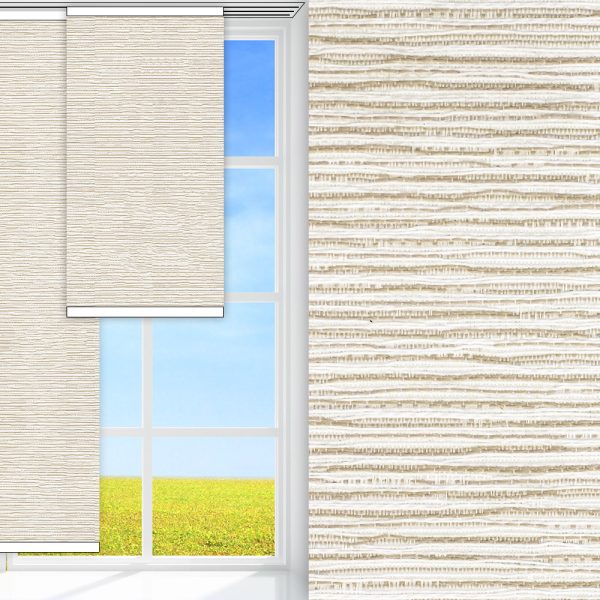 Flächenvorhang Lexa, beige, lichtdurchlässig & blickdicht, feucht abwischbar