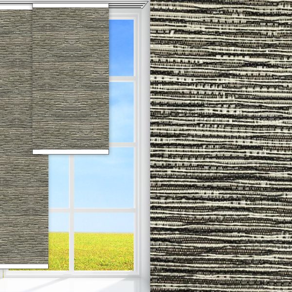 Flächenvorhang Lexa, beige/braun, lichtdurchlässig & blickdicht, feucht abwischbar