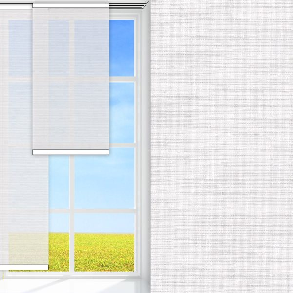 Flächenvorhang Midia, weiss, transparent, feucht abwischbar