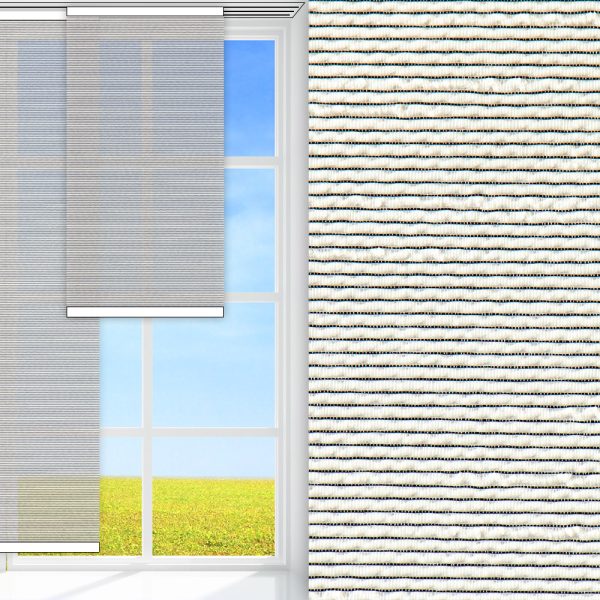 Flächenvorhang Midia, weiss, transparent, feucht abwischbar