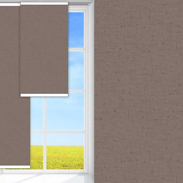 Flächenvorhang Gaya, beige, komplett verdunkelnd, feucht abwischbar